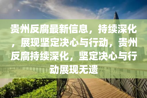 贵州反腐最新信息,持续深化,展现坚定决心与行动,贵州反腐持续深化,坚定决心与行动展现无遗中山市多米克自动化设备有限公司