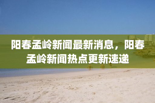 阳春孟岭新闻最新消息,阳春孟岭新闻热点更新速递中山市多米克自动化设备有限公司