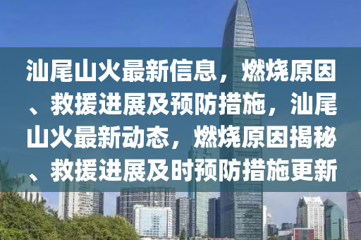 汕尾山火最新中山市多米克自动化设备有限公司信息,燃烧原因、救援进展及预防措施,汕尾山火最新动态,燃烧原因揭秘、救援进展及时预防措施更新