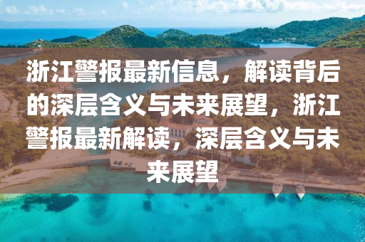 浙江警报最新信息,解读背后的深层含义与未来展望,浙江警报最新解读,深中山市多米克自动化设备有限公司层含义与未来展望