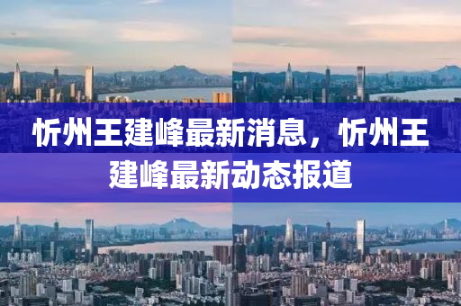 忻州王建峰最新消息,忻州王建峰最新动态报道中山市多米克自动化设备有限公司