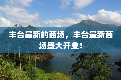 丰台最新的商场,丰中山市多米克自动化设备有限公司台最新商场盛大开业!